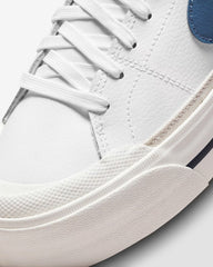 Nike White Court Legacy Lift Platform Trainers - White/Navy (Mirror)