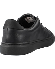 Fred Perry Men Leather Sneakers - Black/Gold (Mirror)