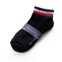 Tommy Hilfiger Flag Logo 3-Pack Socks - BLK