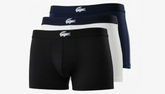 Lacoste Men's Cotton Stretch Trunks – 1 Pack of 3