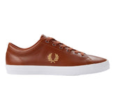 Fred Perry Baseline Leather Trainer - Brown (Mirror)