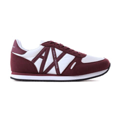 ARMANI EXCHANGE Logo Lace-Up XUX017 Sneakers - WHTMRN