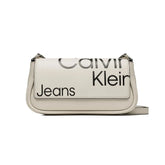 Calvin Klein Jeans Handbag Sleek Flap Conv Sb20 Aop K60K610062-CRM