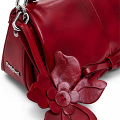 Desigual Small shiny bow Shoulder Bag Women - RED