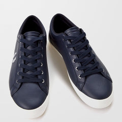 Fred Perry Baseline Leather B7311 Trainer - Navy (Mirror)