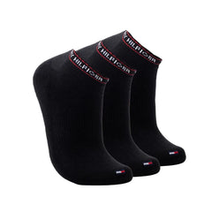 Tommy Hilfiger Ankle Flag Sock 3-Pack Socks - BLK