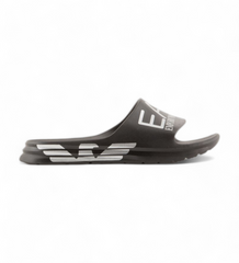EA7 Emporio Armani Crusher Distance slides with oversized logo - Black