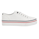Tommy Hilfiger Balie Platform Leather Trainers Women - White