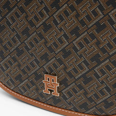 Tommy Hilfiger TH Monoplay Crossbody Saddle Bag - BRN