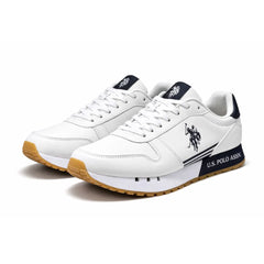 U.S. POLO ASSN. JAKE Leather Sneakers Men - WHT