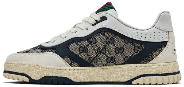 Gucci Re-Web Sneaker 'GG Canvas - Beige Ivory Blue' (Mirror)