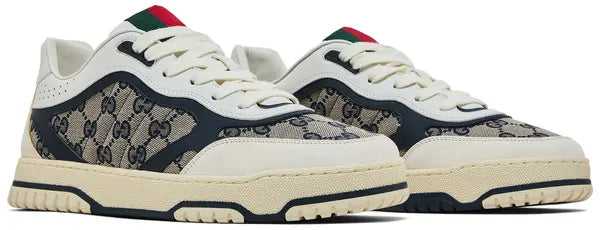 Gucci Re-Web Sneaker 'GG Canvas - Beige Ivory Blue' (Mirror)