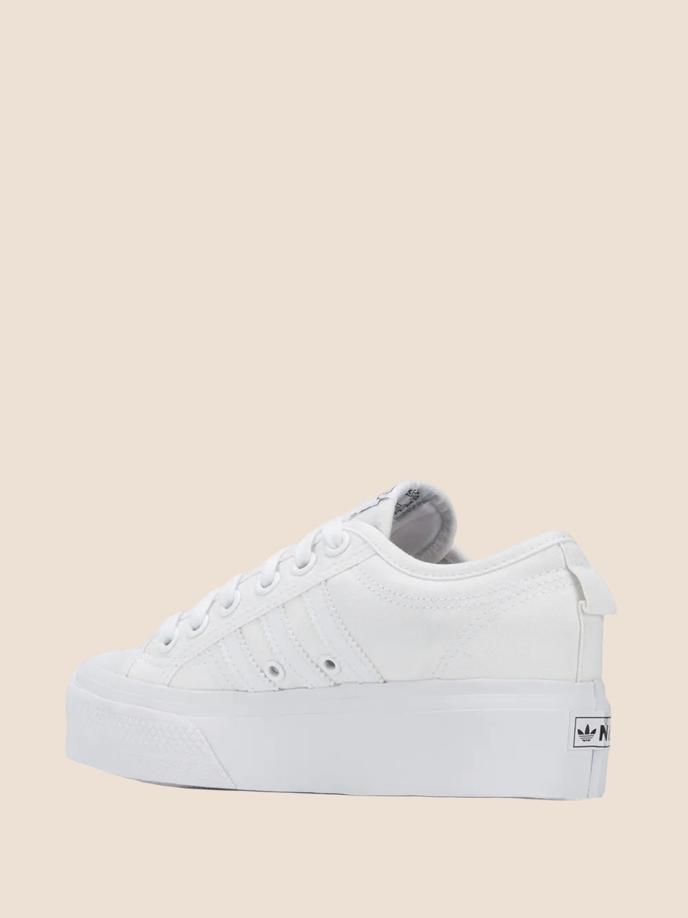 Adidas Women's Nizza Platform Shoe - White (Mirror)