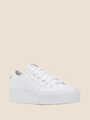 Adidas Women's Nizza Platform Shoe - White (Mirror)