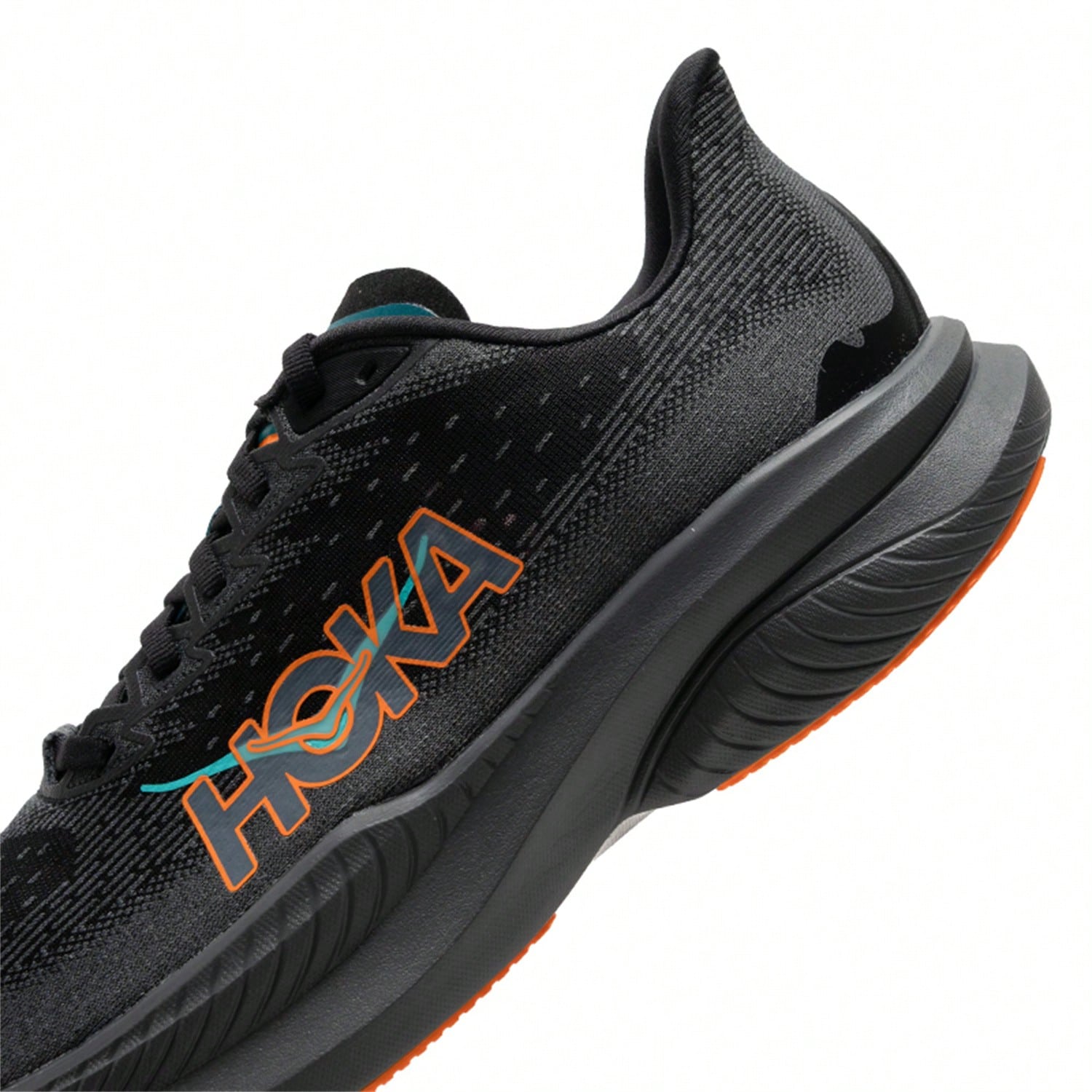 Hoka Mach Running Shoe - Black/Orange (Mirror)