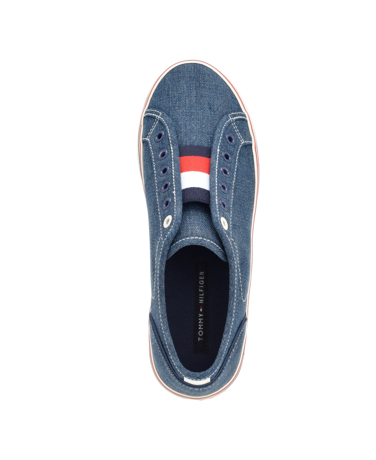 Tommy Hilfiger Women's Balie Casual Platform Slip on - Navy Stripe Multi