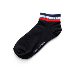 Tommy Hilfiger Flag Logo 3-Pack Socks - BLK