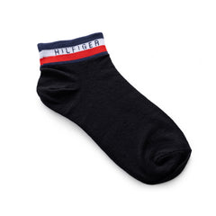 Tommy Hilfiger Flag Logo 3-Pack Socks - BLK