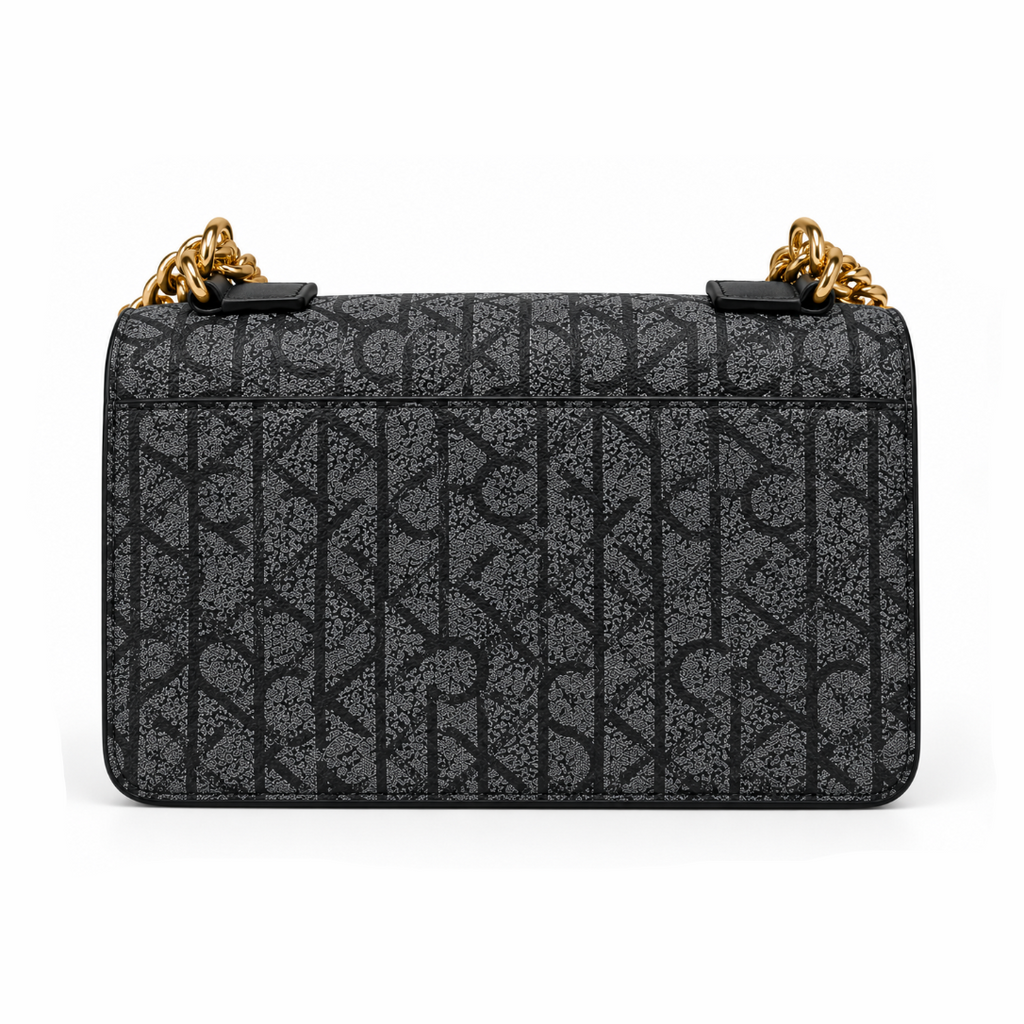 Calvin Klein Monogram Shoulder Bag Black detail
