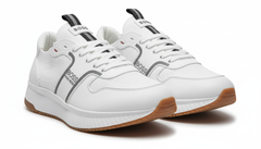 BOSS - Men's  Retro-Runner Sneakers - White (Mirror)