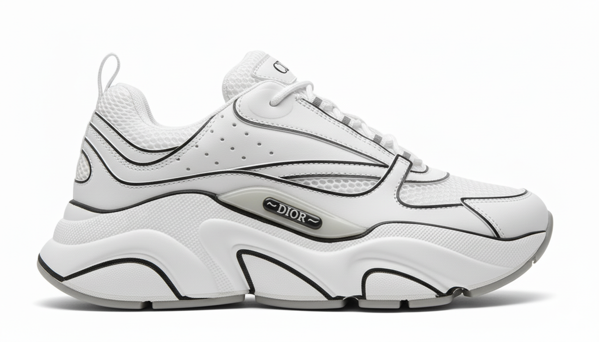 Dior Men's Sneakers - White (Mirror)