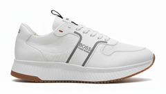 BOSS - Men's  Retro-Runner Sneakers - White (Mirror)