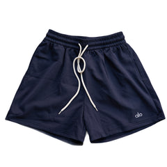 Alo Yoga Essential Short & Crew Neck Tee Set - Navy Blue