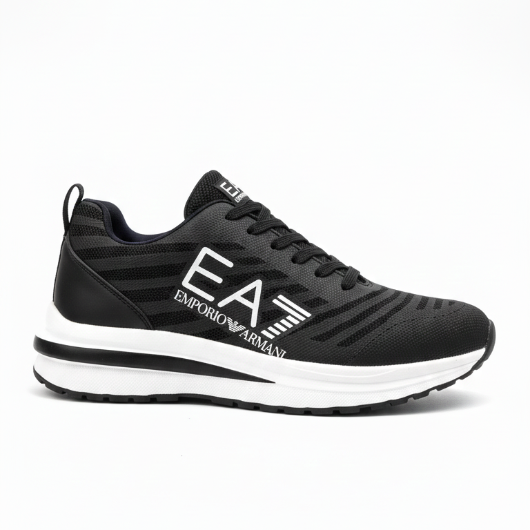 EA7 Emporio Armani Runner Sneaker - Black (Mirror)