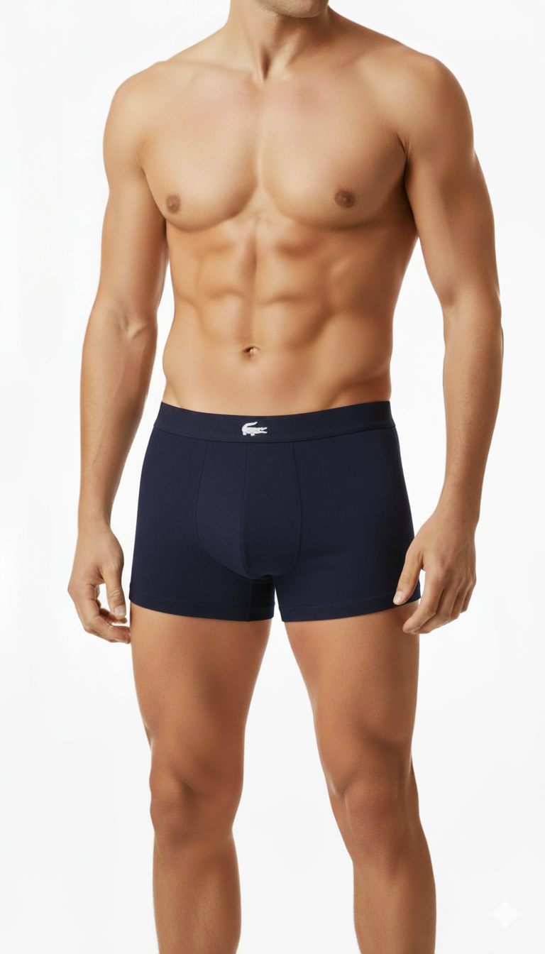 Lacoste Men's Cotton Stretch Trunks – 1 Pack of 3