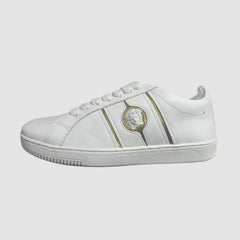 VERSACE Medusa Head Sneakers - WHTGLD