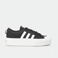Adidas Women's Nizza Platform Shoe - Black/White (Mirror)