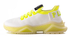 Philipp Plein Runner iconic Sneakers - White/Yellow