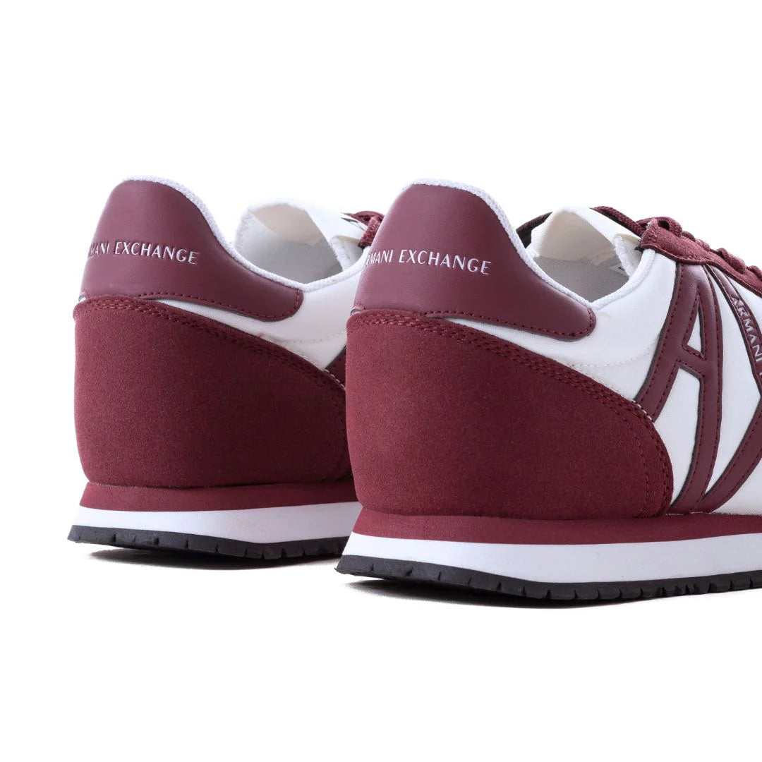 ARMANI EXCHANGE Logo Lace-Up XUX017 Sneakers - WHTMRN