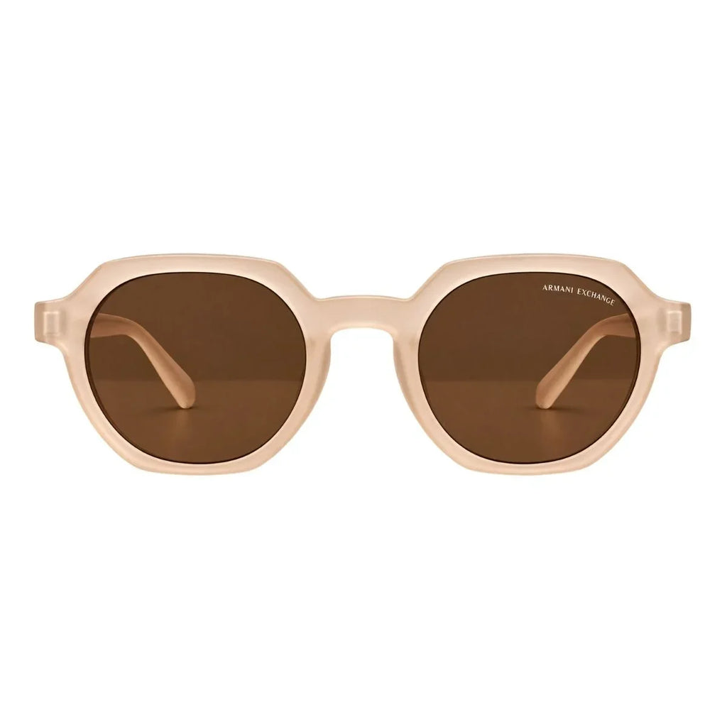 Armani Exchange Round Phantos Frame Sunglasses Women - BEG