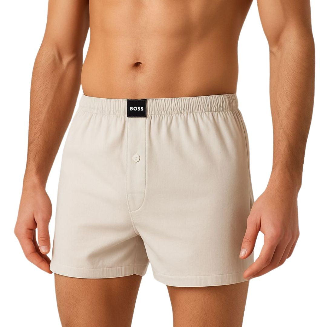BOSS Men's Organic Cotton Boxer Shorts: Sustainable Comfort, Flexible Fit, Everyday Style