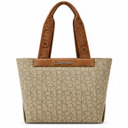 Calvin Klein Monogram Tote Bag Beige