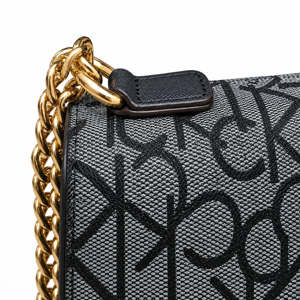 Calvin Klein Monogram Shoulder Bag Black