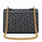 Calvin Klein Monogram Shoulder Bag Black back