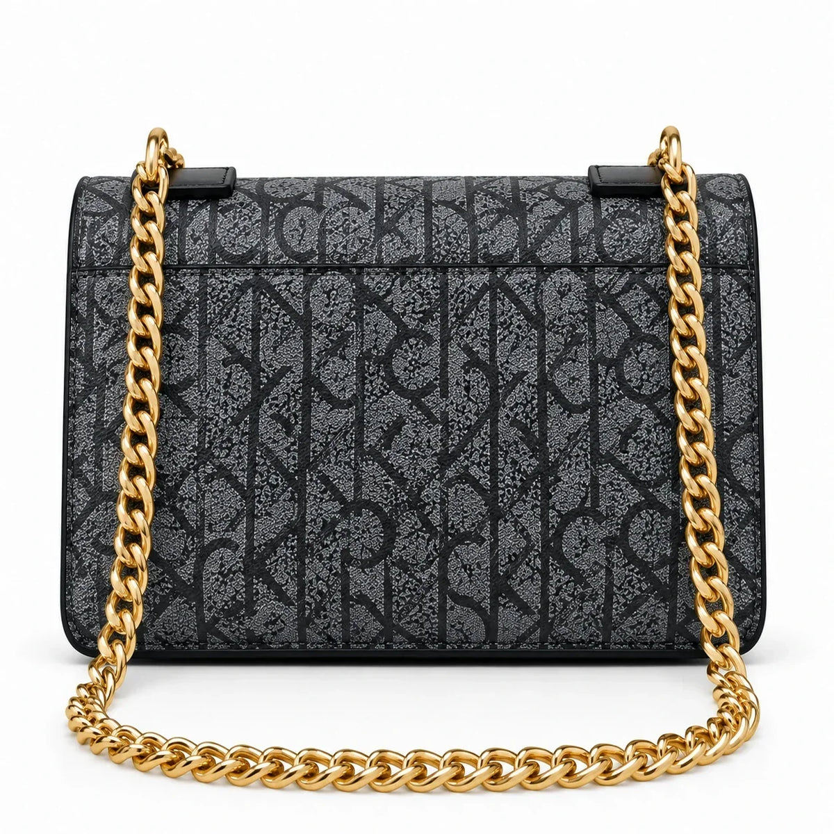 Calvin Klein Monogram Shoulder Bag Black back