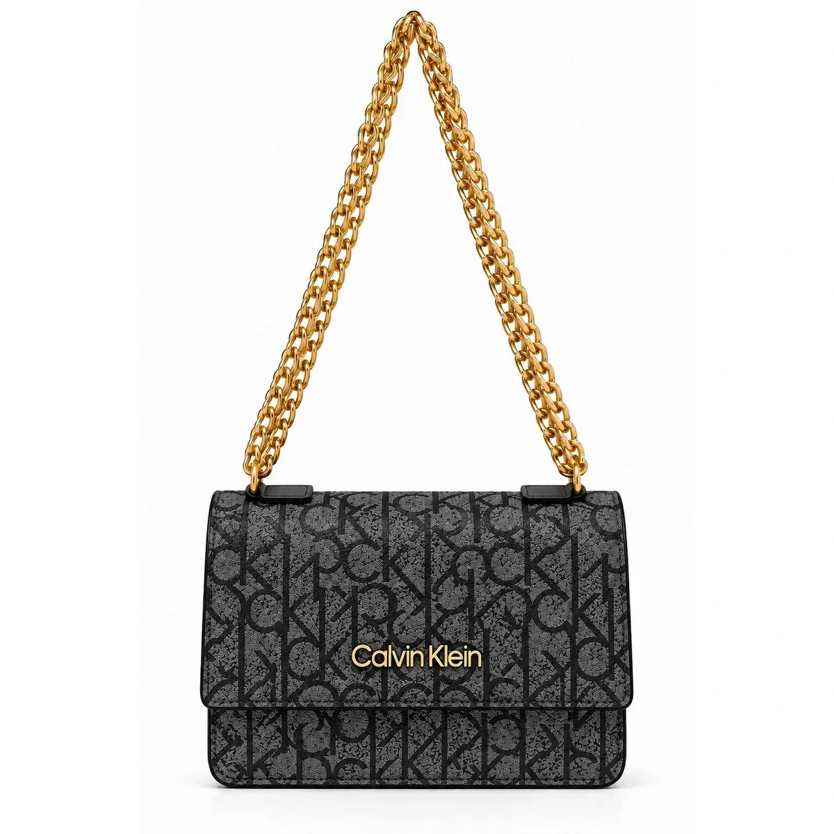 Calvin Klein Monogram Shoulder Bag Black