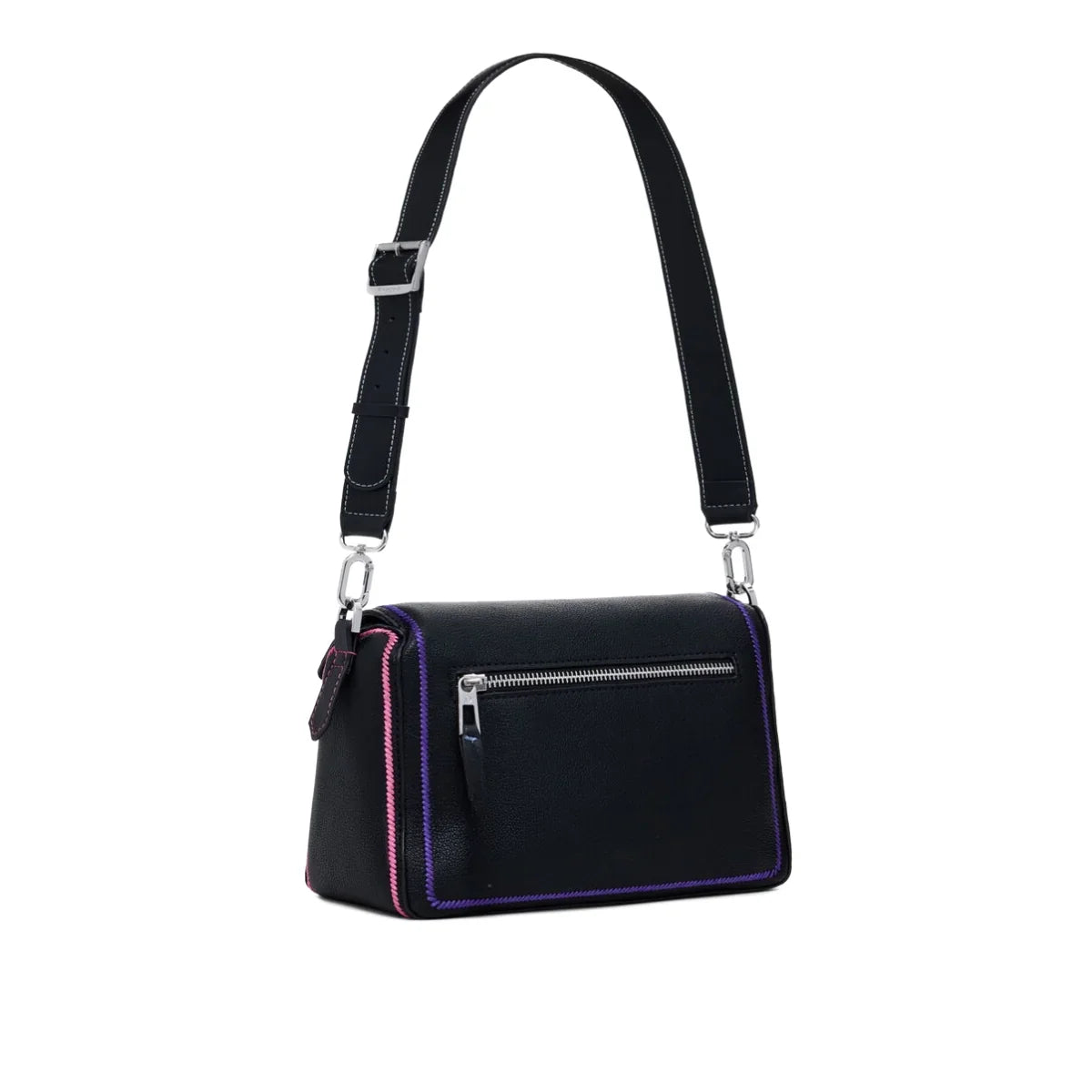Desigual Multilineal with zipper handbag Women - BLK