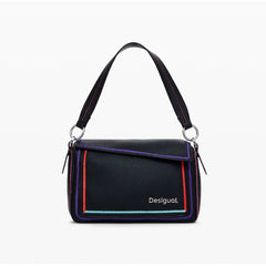 Desigual Multilineal with zipper handbag Women - BLK