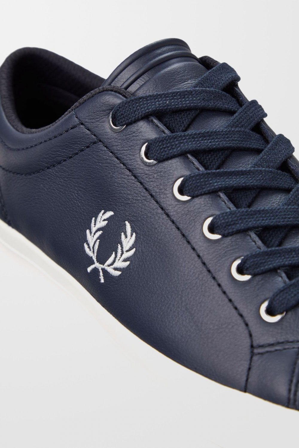 Fred Perry Baseline Leather B7311 Trainer - Navy (Mirror)