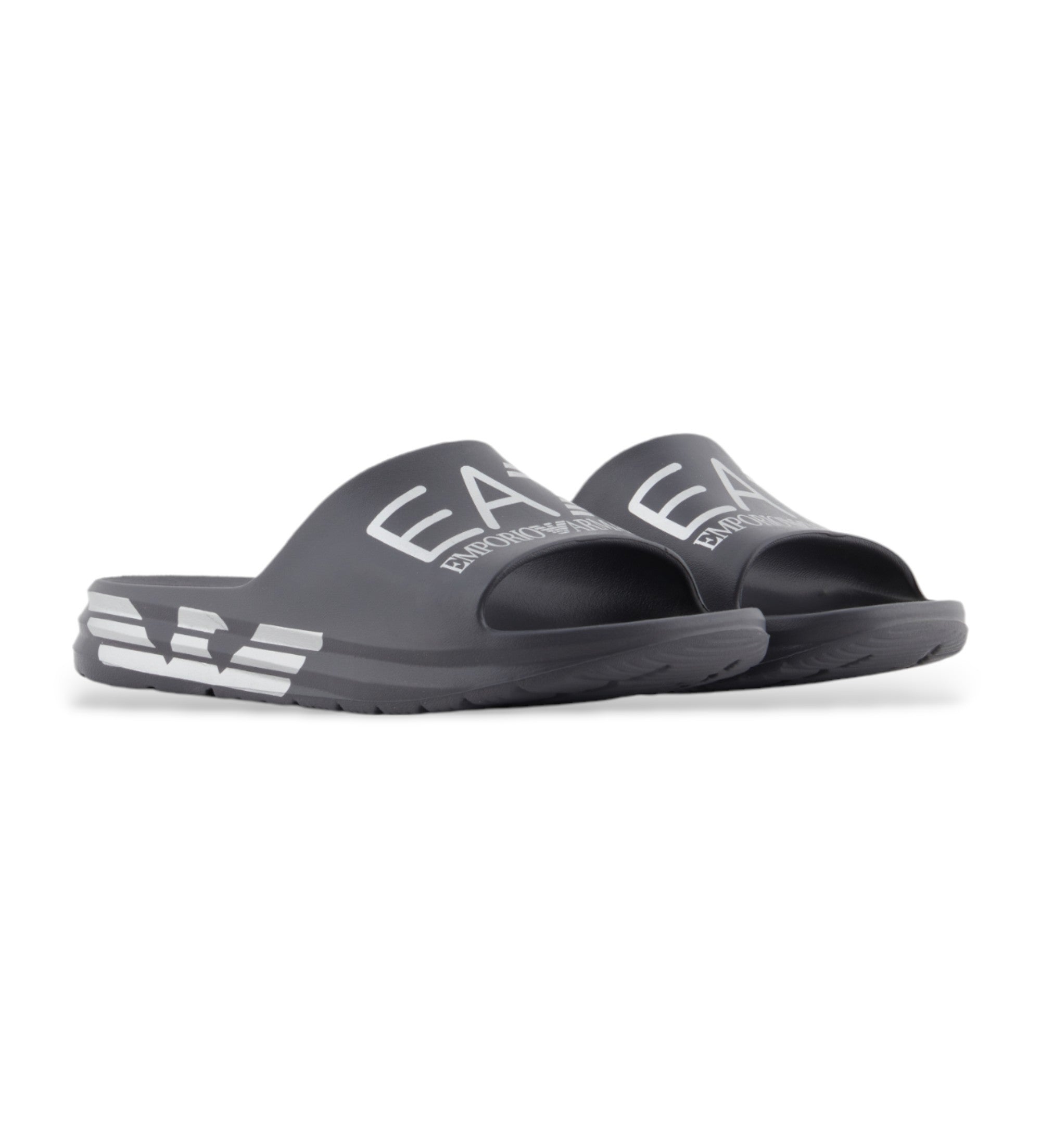 EA7 Emporio Armani Crusher Distance slides with oversized logo - Navy