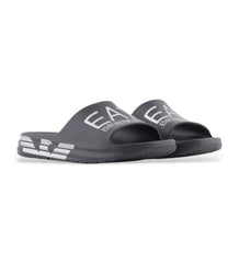 EA7 Emporio Armani Crusher Distance slides with oversized logo - Navy