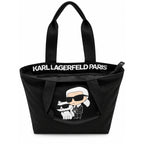 Karl Lagerfeld Paris black tote bag front