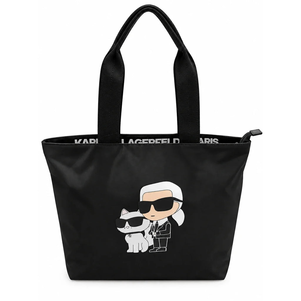 Karl Lagerfeld Paris black tote bag back