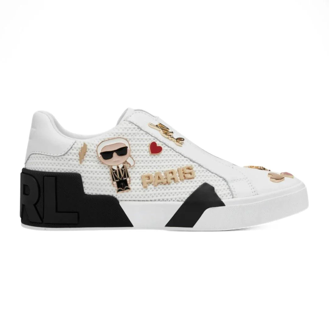 KARL LAGERFELD PARIS Mavise Slip-On Sneakers Women - WHT