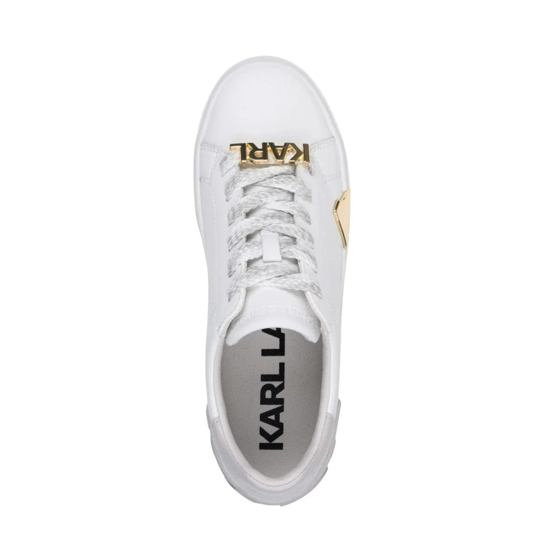 KARL LAGERFELD PARIS Melora Lace Up Sneakers Women - WHT