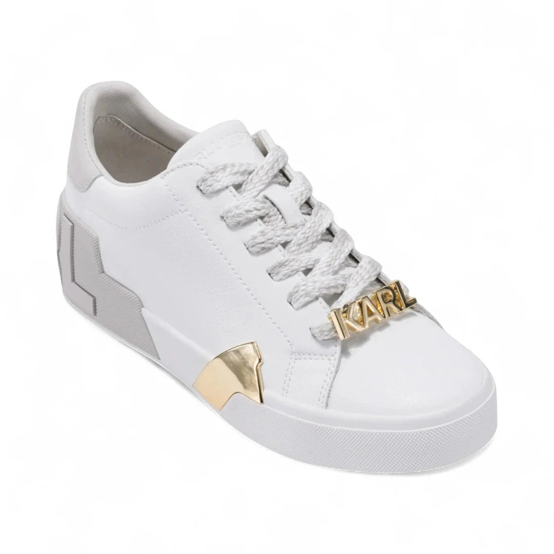 KARL LAGERFELD PARIS Melora Lace Up Sneakers Women - WHT